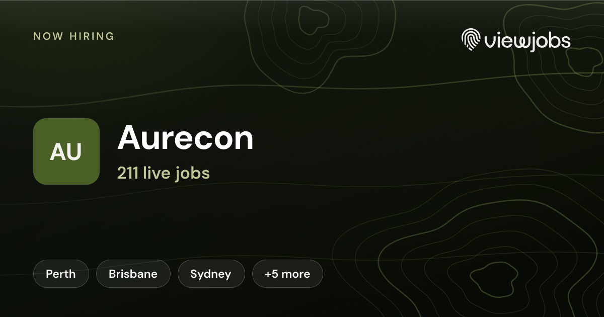 Aurecon jobs: 214 open roles | ViewJobs