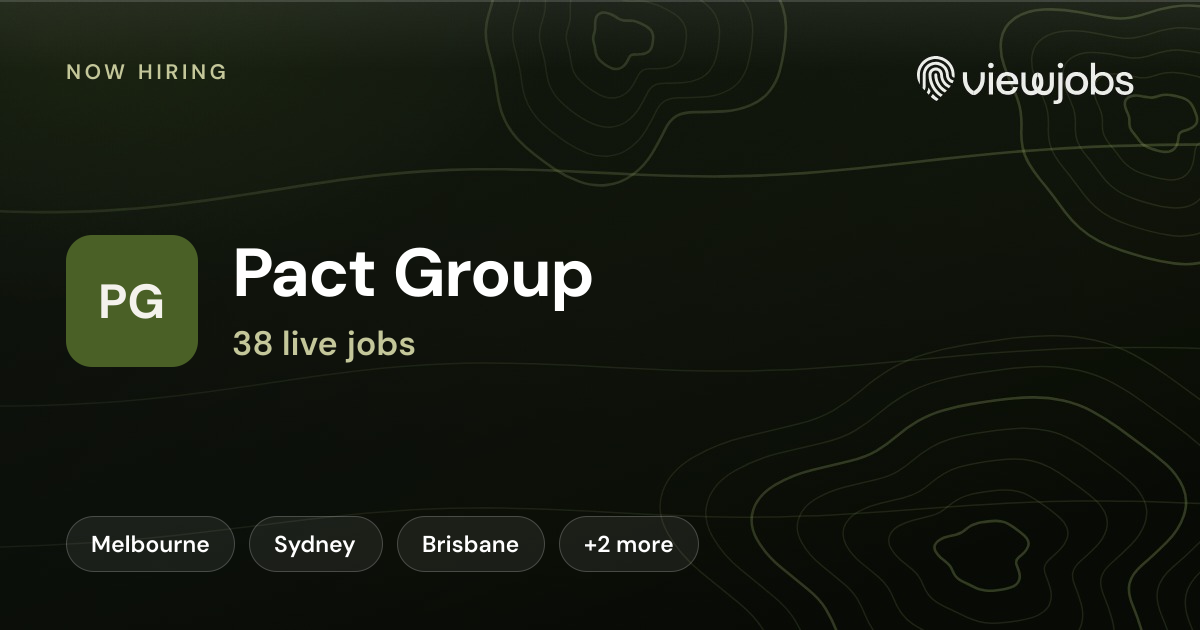 Pact Group jobs: 35 open roles | ViewJobs
