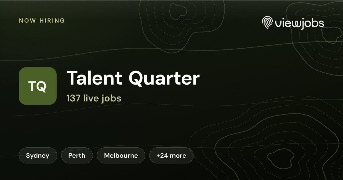 Talent Quarter: recruitment agency jobs | ViewJobs